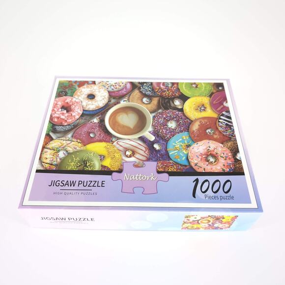 Donuts 1000 Piece Jigsaw Puzzle and Poster by Nattork High Quality Puzzles - GUC - Picture 4 of 13